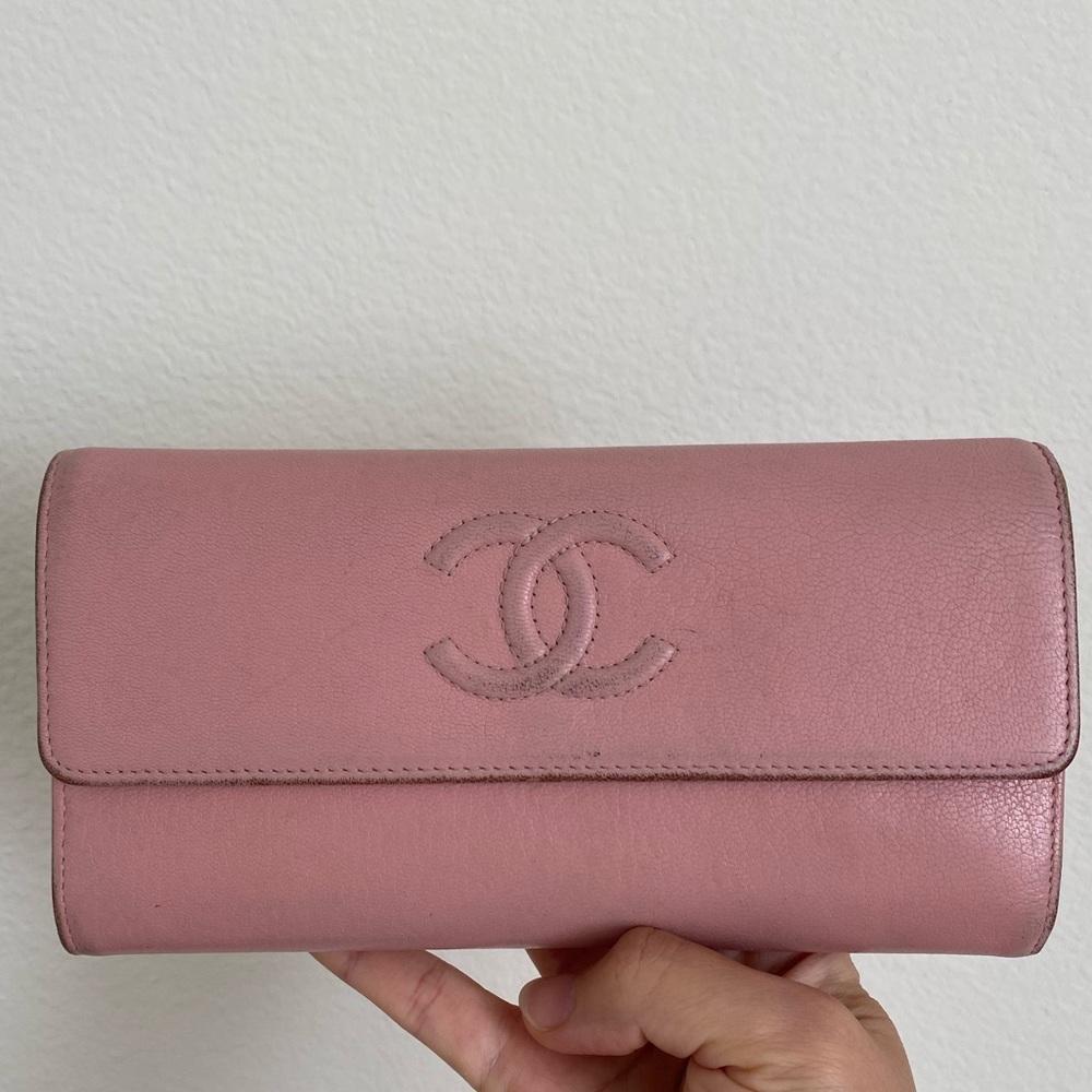 Chanel Long Wallet Flap Pinks Wallet 100% Authentic